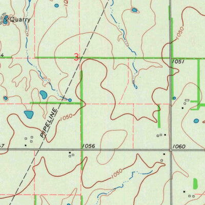 United States Geological Survey Iola SE, KS (1965, 24000-Scale) digital map