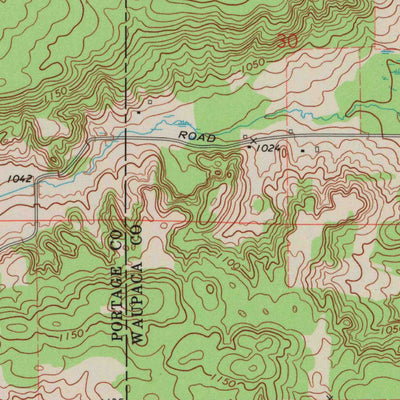 United States Geological Survey Iola, WI (1971, 24000-Scale) digital map