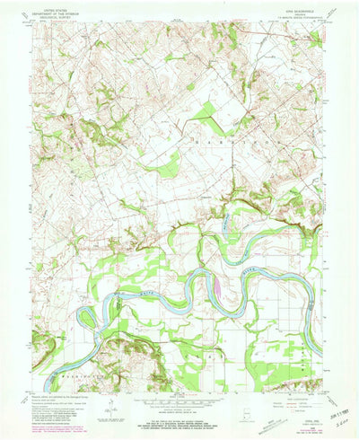 United States Geological Survey Iona, IN (1958, 24000-Scale) digital map