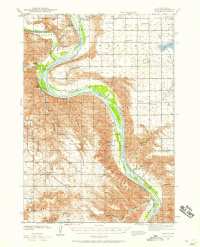 United States Geological Survey Iona, SD (1940, 62500-Scale) digital map