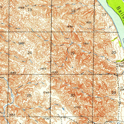 United States Geological Survey Iona, SD (1940, 62500-Scale) digital map