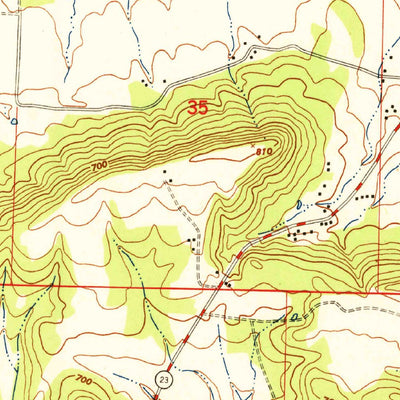 United States Geological Survey Ione, AR (1951, 24000-Scale) digital map