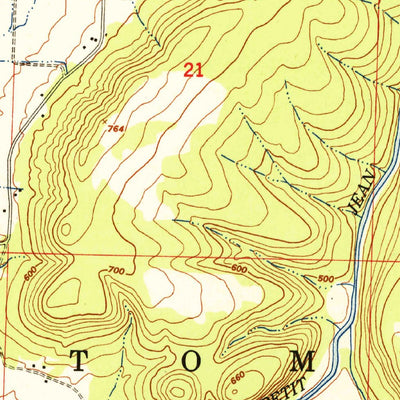United States Geological Survey Ione, AR (1951, 24000-Scale) digital map