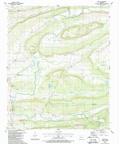 United States Geological Survey Ione, AR (1987, 24000-Scale) digital map