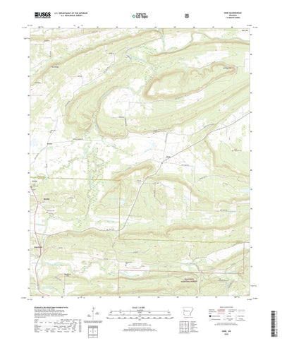 United States Geological Survey Ione, AR (2020, 24000-Scale) digital map