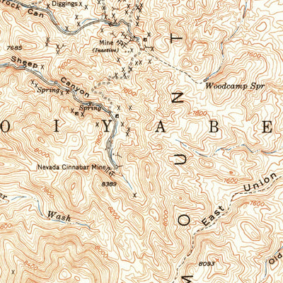 United States Geological Survey Ione, NV (1950, 62500-Scale) digital map