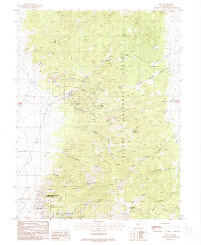 United States Geological Survey Ione, NV (1988, 24000-Scale) digital map