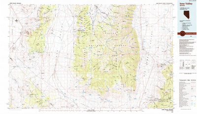 United States Geological Survey Ione Valley, NV (1985, 100000-Scale) digital map