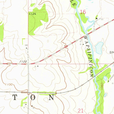United States Geological Survey Ionia, IA (1972, 24000-Scale) digital map