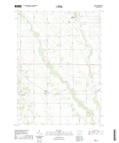 United States Geological Survey Ionia, IA (2022, 24000-Scale) digital map