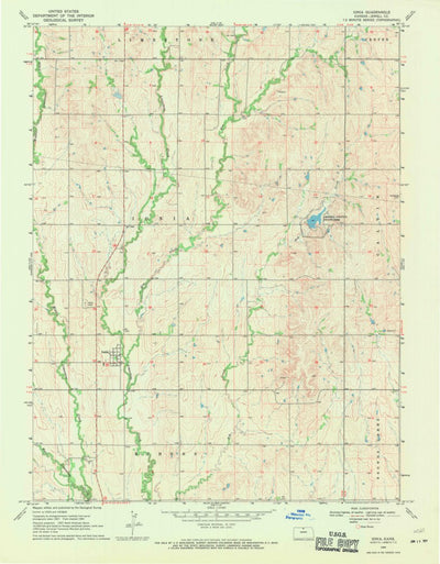 United States Geological Survey Ionia, KS (1969, 24000-Scale) digital map