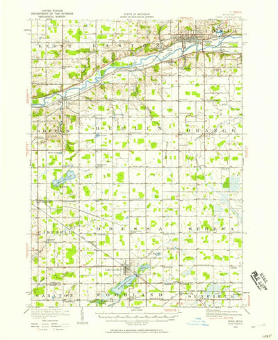 United States Geological Survey Ionia, MI (1916, 62500-Scale) digital map