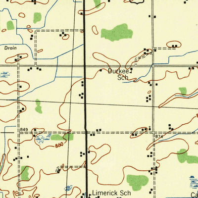 United States Geological Survey Ionia, MI (1943, 62500-Scale) digital map