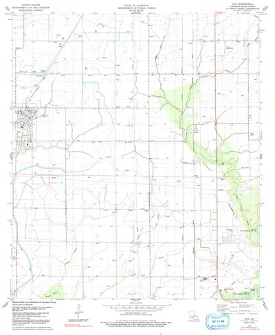 United States Geological Survey Iota, LA (1983, 24000-Scale) digital map
