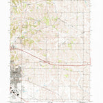 United States Geological Survey Iowa City East, IA (1993, 24000-Scale) digital map