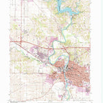 United States Geological Survey Iowa City West, IA (1965, 24000-Scale) digital map