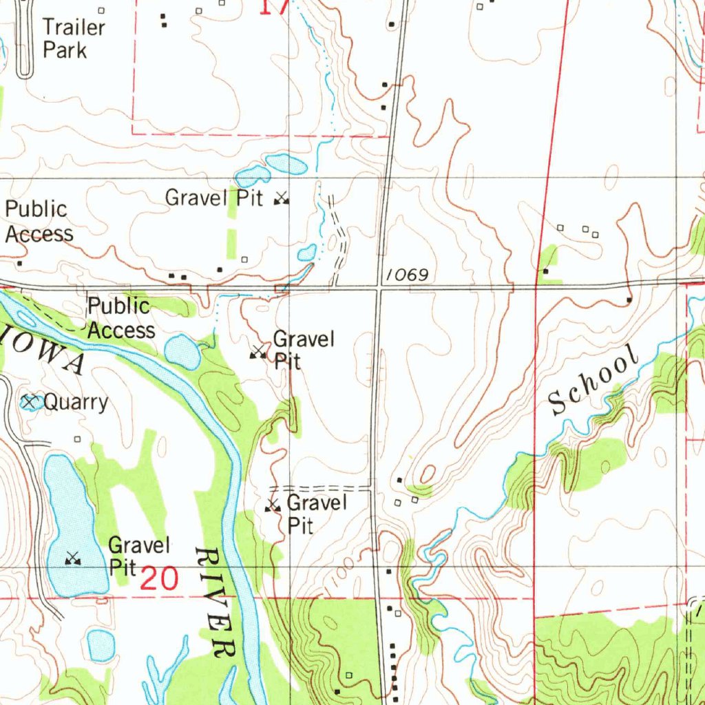 Iowa Falls East, IA (1979, 24000-Scale) Map by United States Geological ...