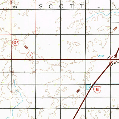 United States Geological Survey Iowa Falls, IA (1984, 100000-Scale) digital map