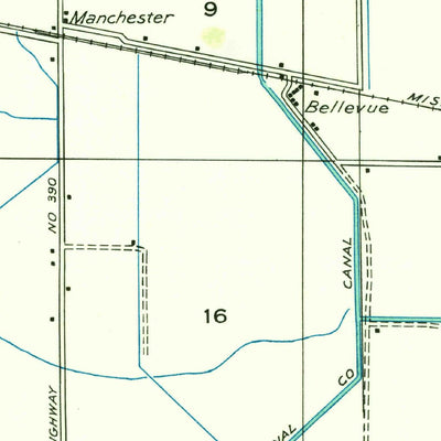 United States Geological Survey Iowa, LA (1932, 31680-Scale) digital map