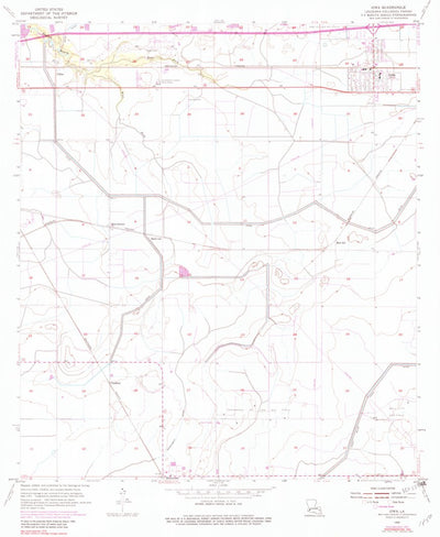 United States Geological Survey Iowa, LA (1955, 24000-Scale) digital map