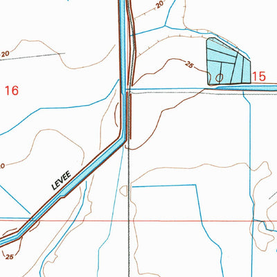 United States Geological Survey Iowa, LA (1994, 24000-Scale) digital map