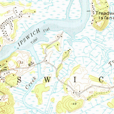 United States Geological Survey Ipswich, MA (1966, 24000-Scale) digital map