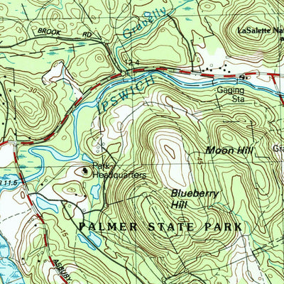 United States Geological Survey Ipswich, MA (1985, 25000-Scale) digital map