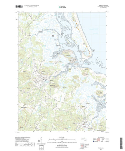 United States Geological Survey Ipswich, MA (2021, 24000-Scale) digital map