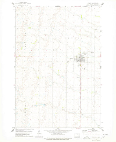 United States Geological Survey Ipswich, SD (1978, 24000-Scale) digital map