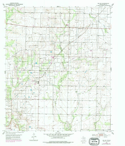United States Geological Survey Ira NE, TX (1952, 24000-Scale) digital map