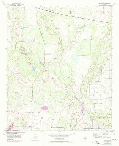 United States Geological Survey Ira NW, TX (1951, 24000-Scale) digital map