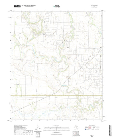 United States Geological Survey Ira, TX (2022, 24000-Scale) digital map