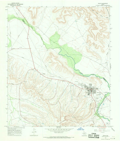 United States Geological Survey Iraan, TX (1967, 24000-Scale) digital map