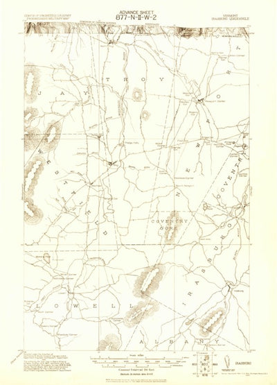 United States Geological Survey Irasburg, VT (1920, 62500-Scale) digital map