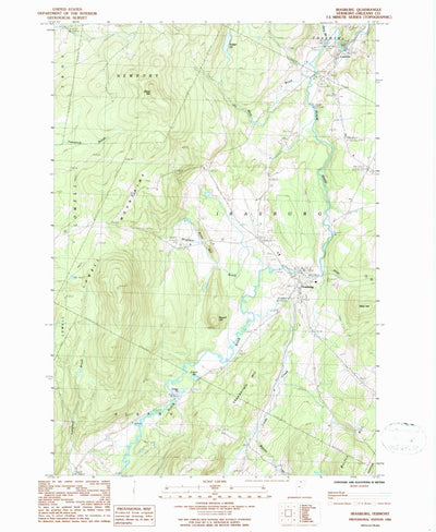 United States Geological Survey Irasburg, VT (1986, 24000-Scale) digital map