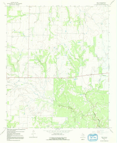 United States Geological Survey Irby, TX (1966, 24000-Scale) digital map