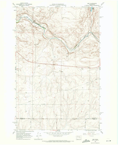 United States Geological Survey Irby, WA (1968, 24000-Scale) digital map