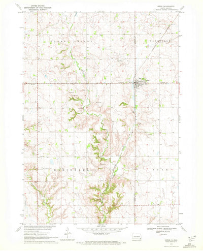United States Geological Survey Irene, SD (1970, 24000-Scale) digital map