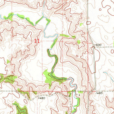 United States Geological Survey Irene, SD (1970, 24000-Scale) digital map