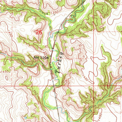 United States Geological Survey Irene, SD (1970, 24000-Scale) digital map