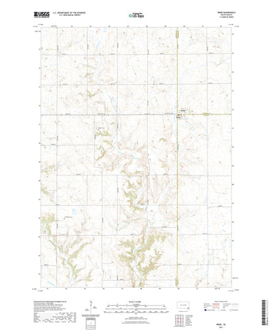 United States Geological Survey Irene, SD (2021, 24000-Scale) digital map