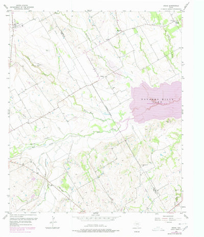 United States Geological Survey Irene, TX (1957, 24000-Scale) digital map