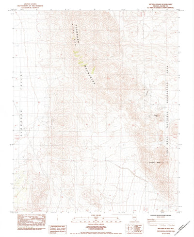 United States Geological Survey Ireteba Peaks, NV (1984, 24000-Scale) digital map