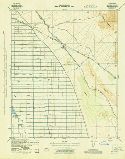 United States Geological Survey Iris, CA (1945, 62500-Scale) digital map
