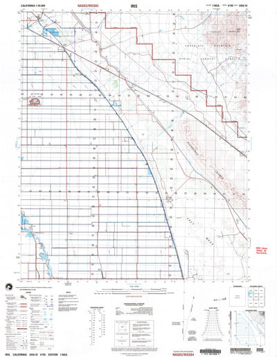 United States Geological Survey Iris, CA (2002, 50000-Scale) digital map