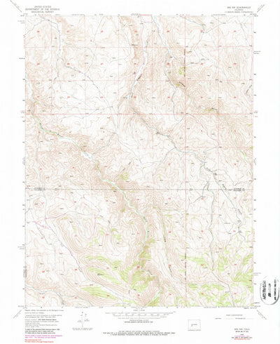 United States Geological Survey Iris NW, CO (1954, 24000-Scale) digital map