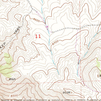United States Geological Survey Iris NW, CO (1954, 24000-Scale) digital map