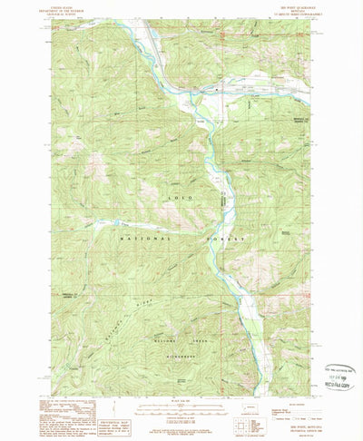 United States Geological Survey Iris Point, MT (1989, 24000-Scale) digital map
