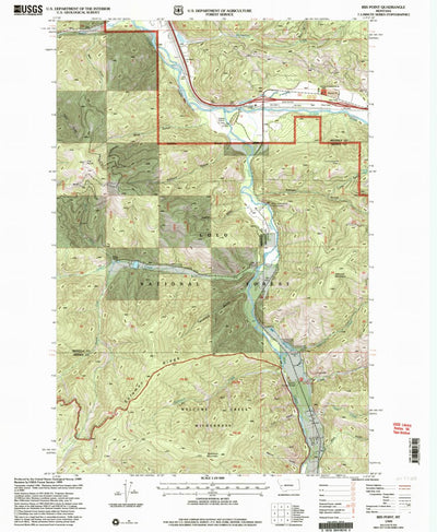 United States Geological Survey Iris Point, MT (1999, 24000-Scale) digital map