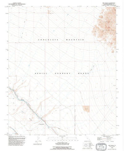 United States Geological Survey Iris Wash, CA (1992, 24000-Scale) digital map
